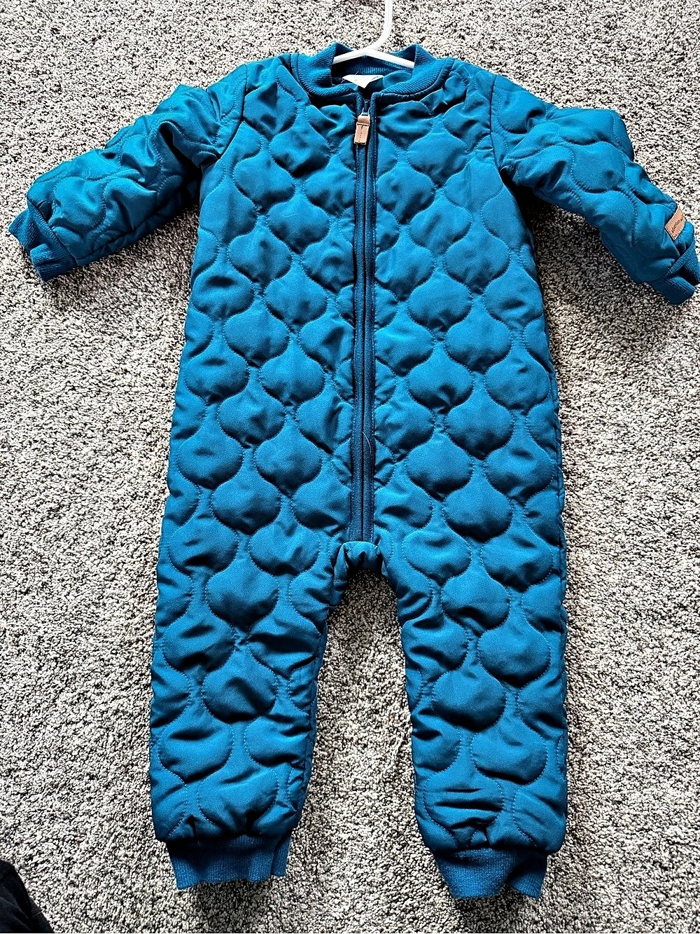 carter's Baby Boy Quilted Long-Sleeve Jumpsuit Blue 18M
